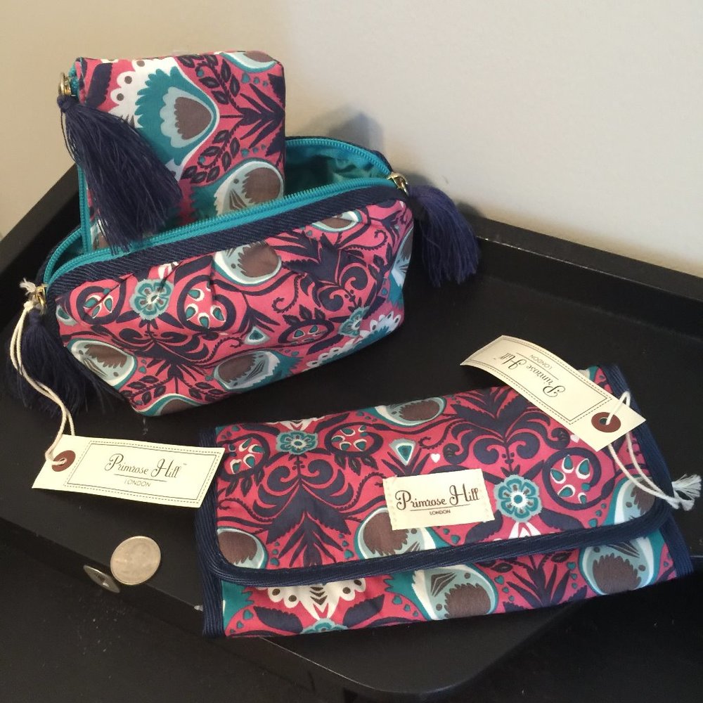 PRIMROSE HILL LONDON COSMETIC / ACCESSORY BAG SET